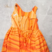 フラダンス 衣装 ワンピース ドレス オレンジ系 ククイ 日本製 Kukui ハワイアンプリント グラデーション ノースリーブ フレア アロハ フラ ダンス レッスン 練習 ダンス衣装 ハワイアンダンス レディース 華やか 鮮やか かわいい おしゃれ フレアワンピース オレンジドレス ハワイアンワンピース プリントワンピース グラデーション柄 カラフル リゾート 旅行 南国風 きれいめ 大人可愛い 上品 ノースリーブワンピース スカート フィットアンドフレア 背面ファスナー ポリエステル 綿混