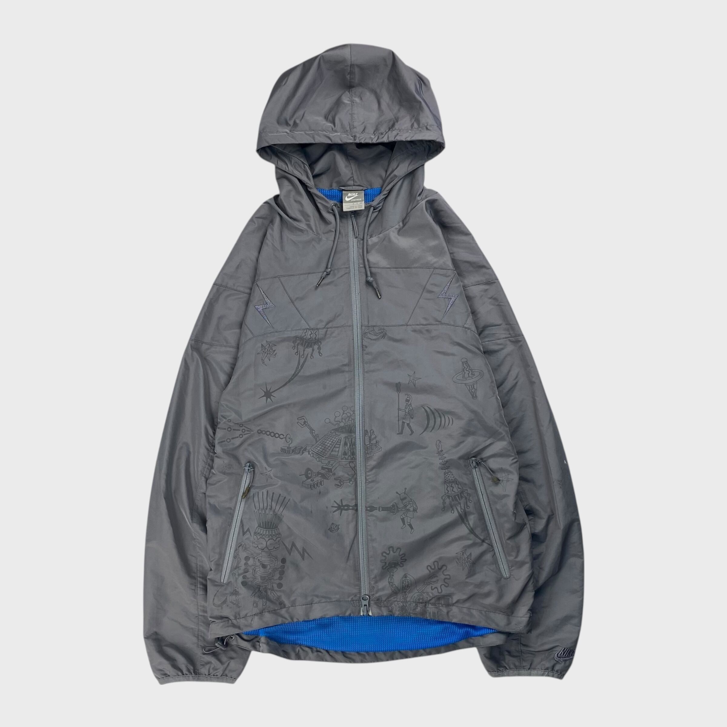 00's】 ナイキ 襟付き ナイロンジャケット ライトアウター L dp5528