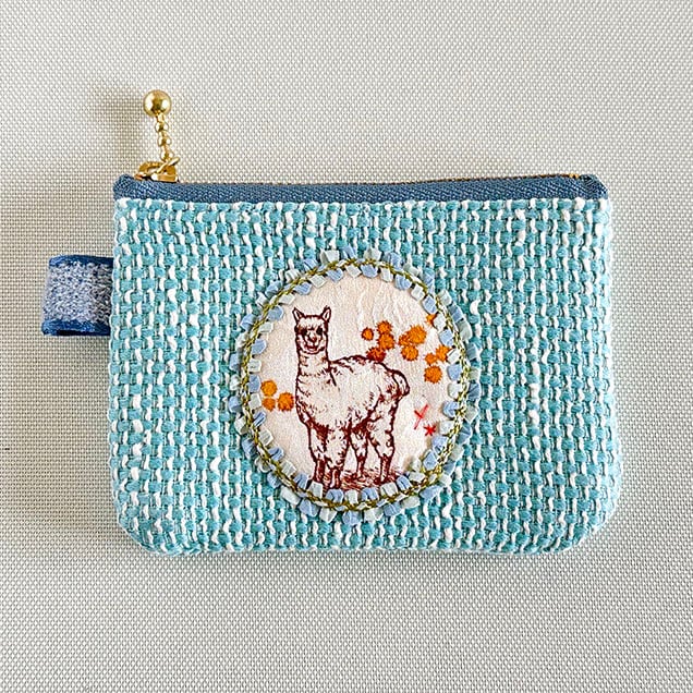 コインパース『アルパカ・水色』