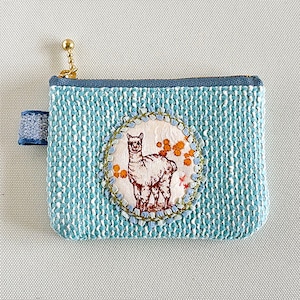 コインパース『アルパカ・水色』