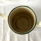 ホーローポット (オフホワイト) 特大　ゴールドライン　アウトドア　フラワーベース　 12KWai17