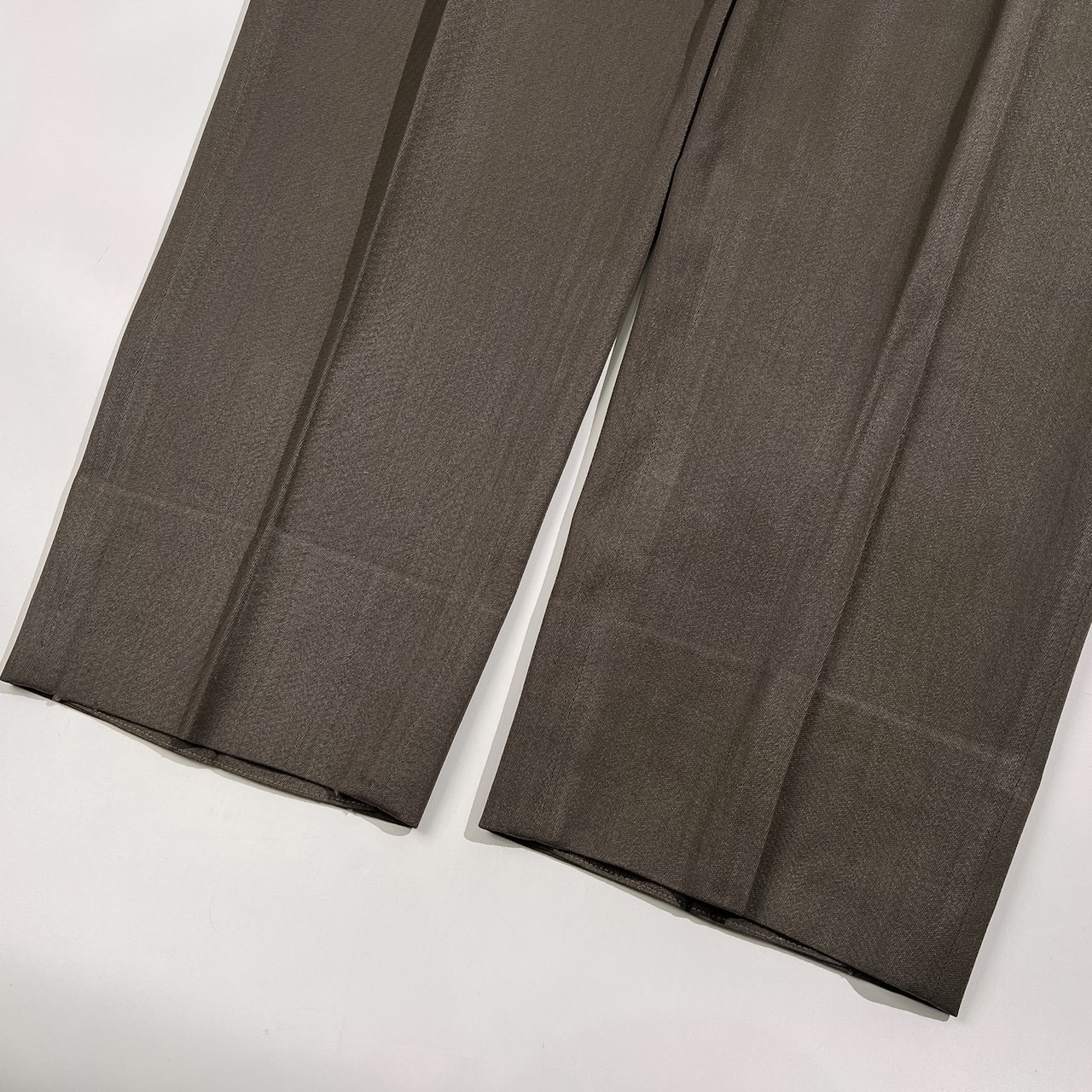 santafe サンタフェ ツータック スラックスパンツ ボトムス サイズ 30 /メンズ/カーキグレー系/日本製