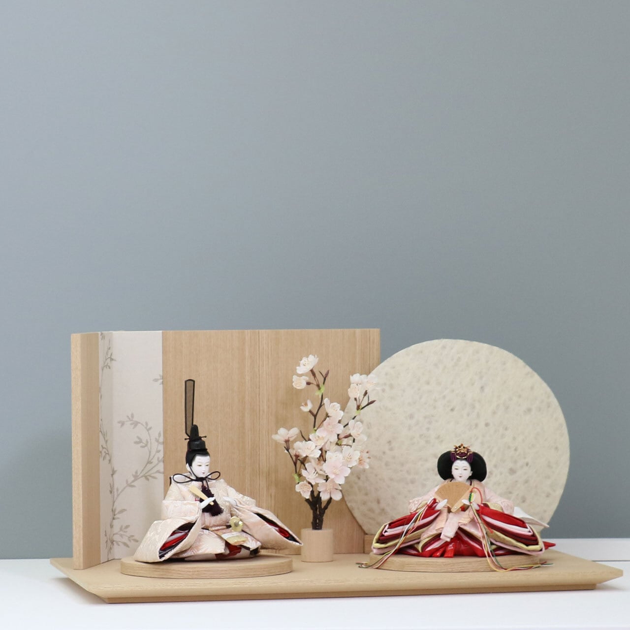 雛ページ ピーカブーひな人形 ベーシックシリーズ 親王飾り 【春の詩】 ひな人形