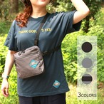 フェスバッグ　TGIF! 3点留めポーチ　ショルダー＆ボディーバッグ