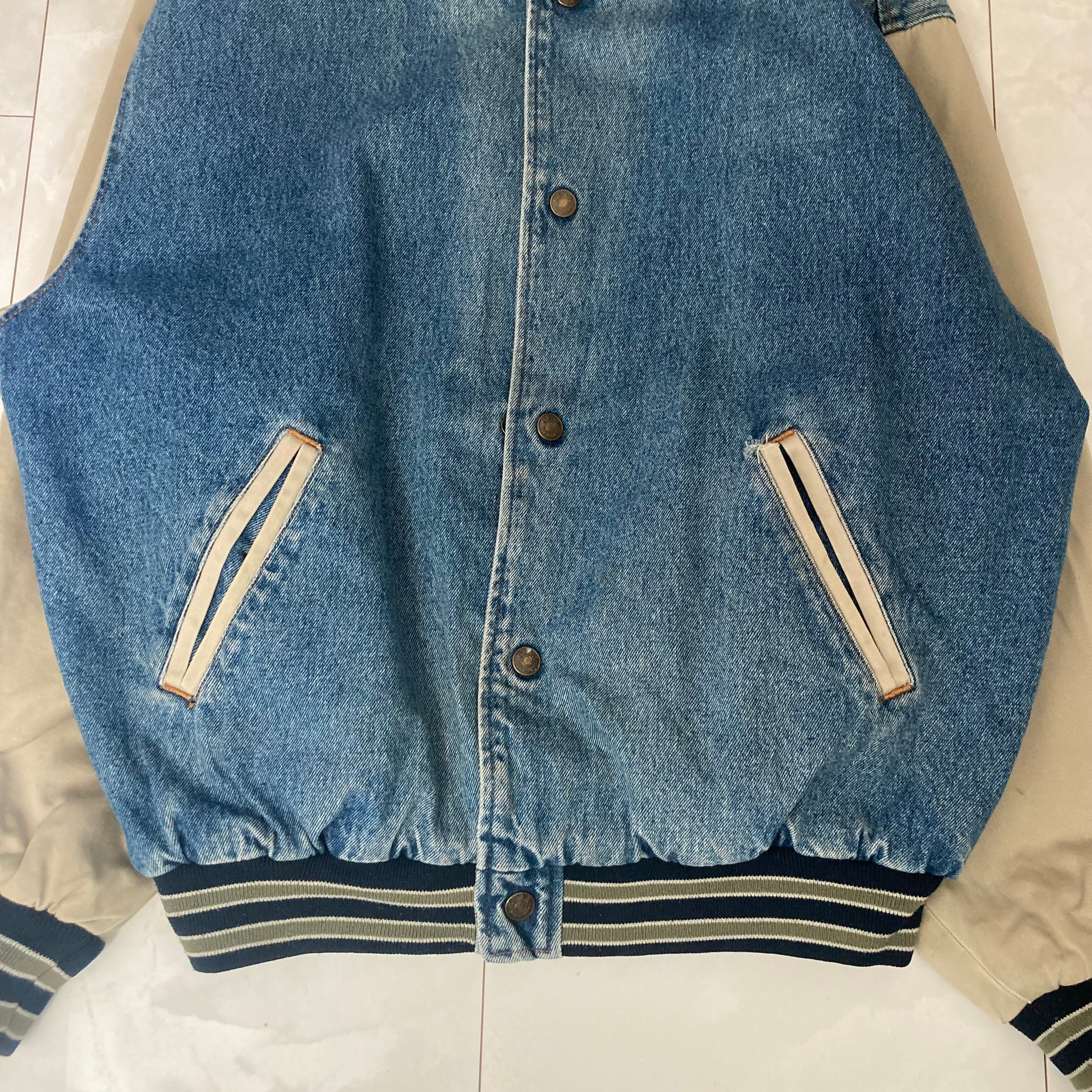 GEAR デニムスタジャン L 革パッチ | 古着屋OLDGREEN GEAR デニムスタジャン L 革パッチ | 古着屋OLDGREEN