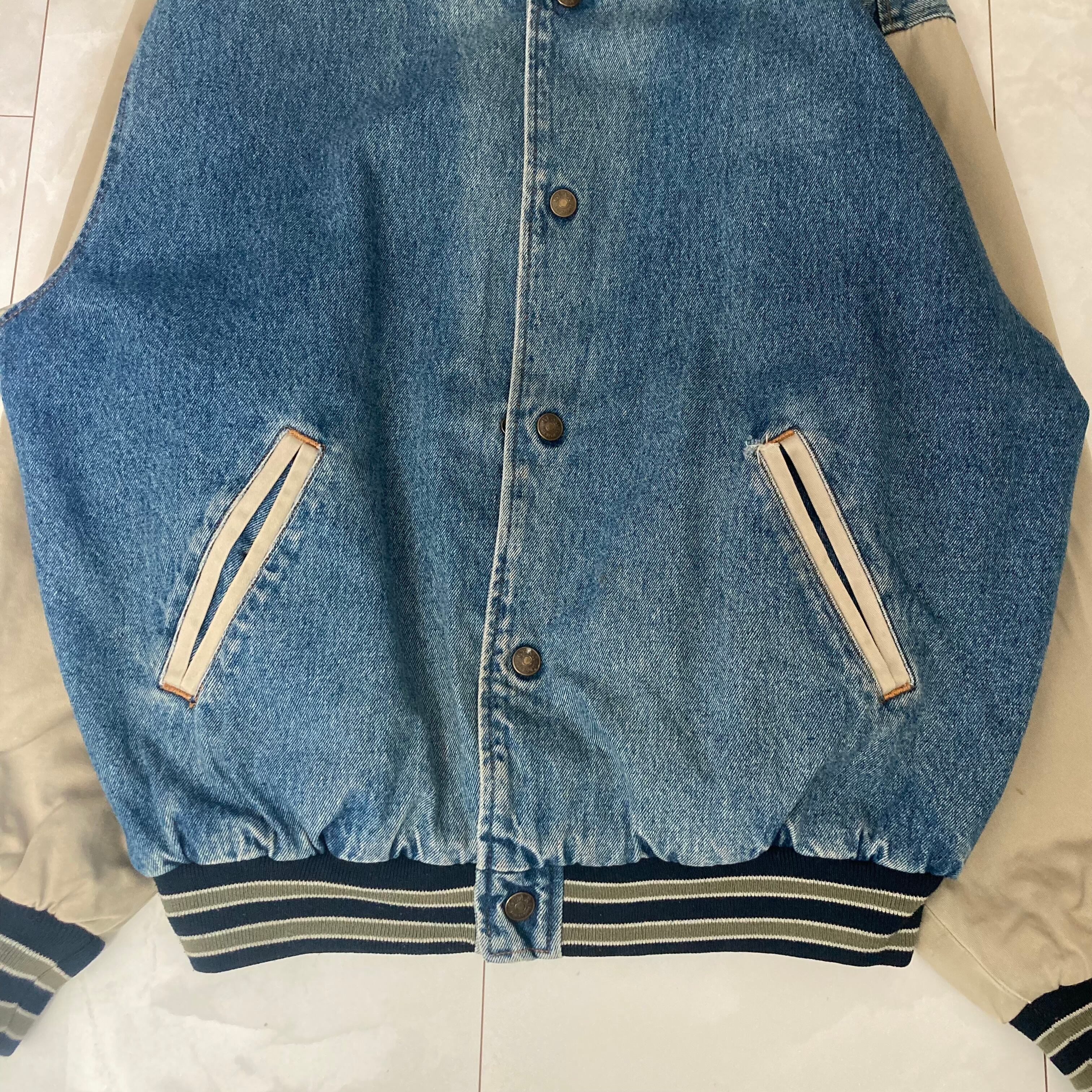 GEAR デニムスタジャン L 革パッチ | 古着屋OLDGREEN