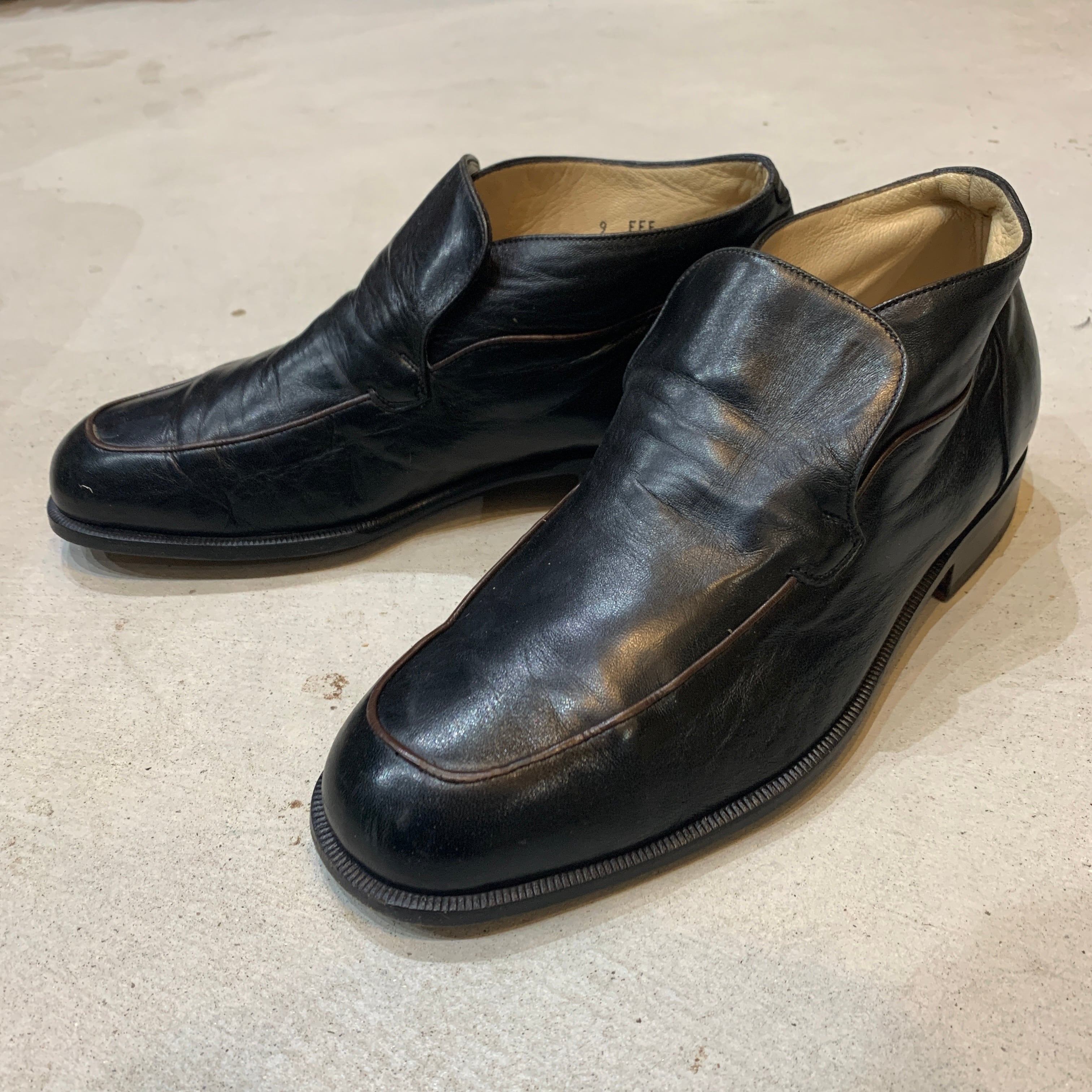 BALLY バリー ミドルカットローファー イタリア製 黒 サイズ9 革靴 