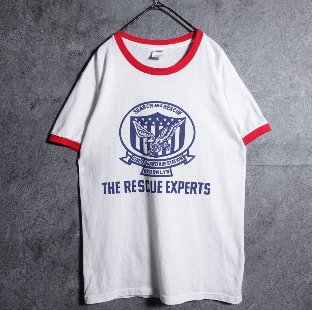 “anvil” print ringer T-shirt