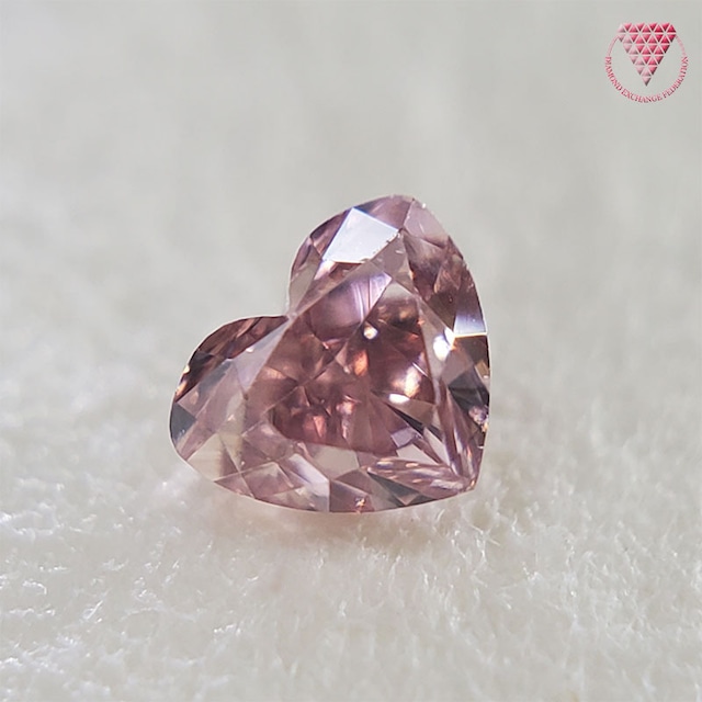 0.055 ct Fancy Intense Pink VS1 AGT 天然 ピンク ダイヤモンド ハート シェイプ ルース