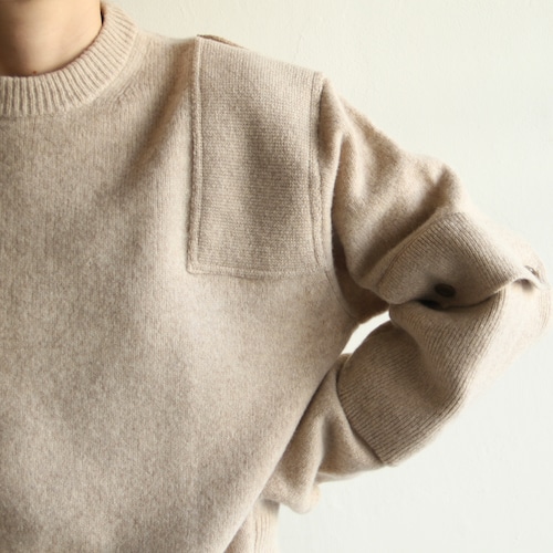 INSCRIRE【 womens 】 shetland military  pullover