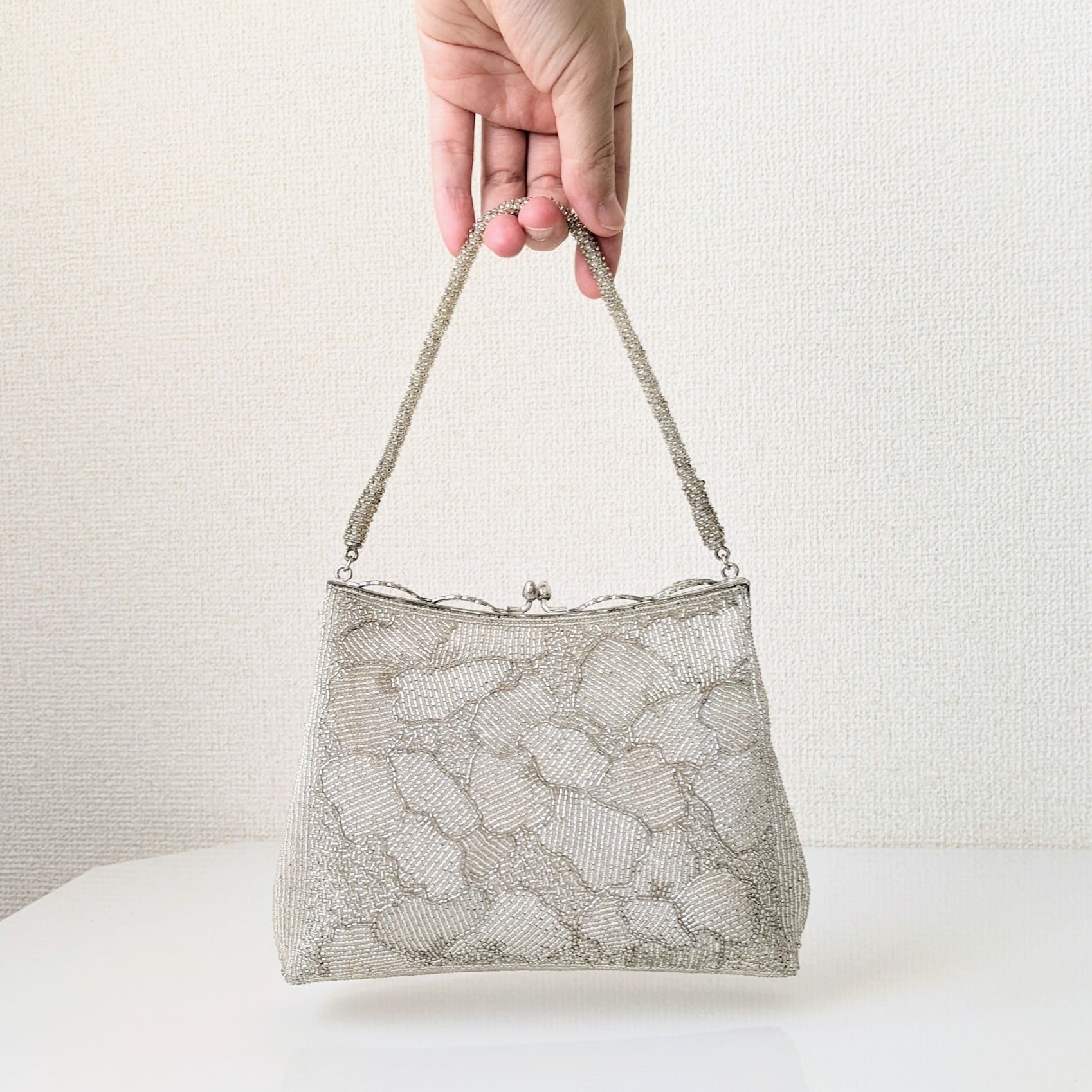 Vintage ビーズ刺繍 ミニハンドバッグ ジャンティーク ロキエ toro  