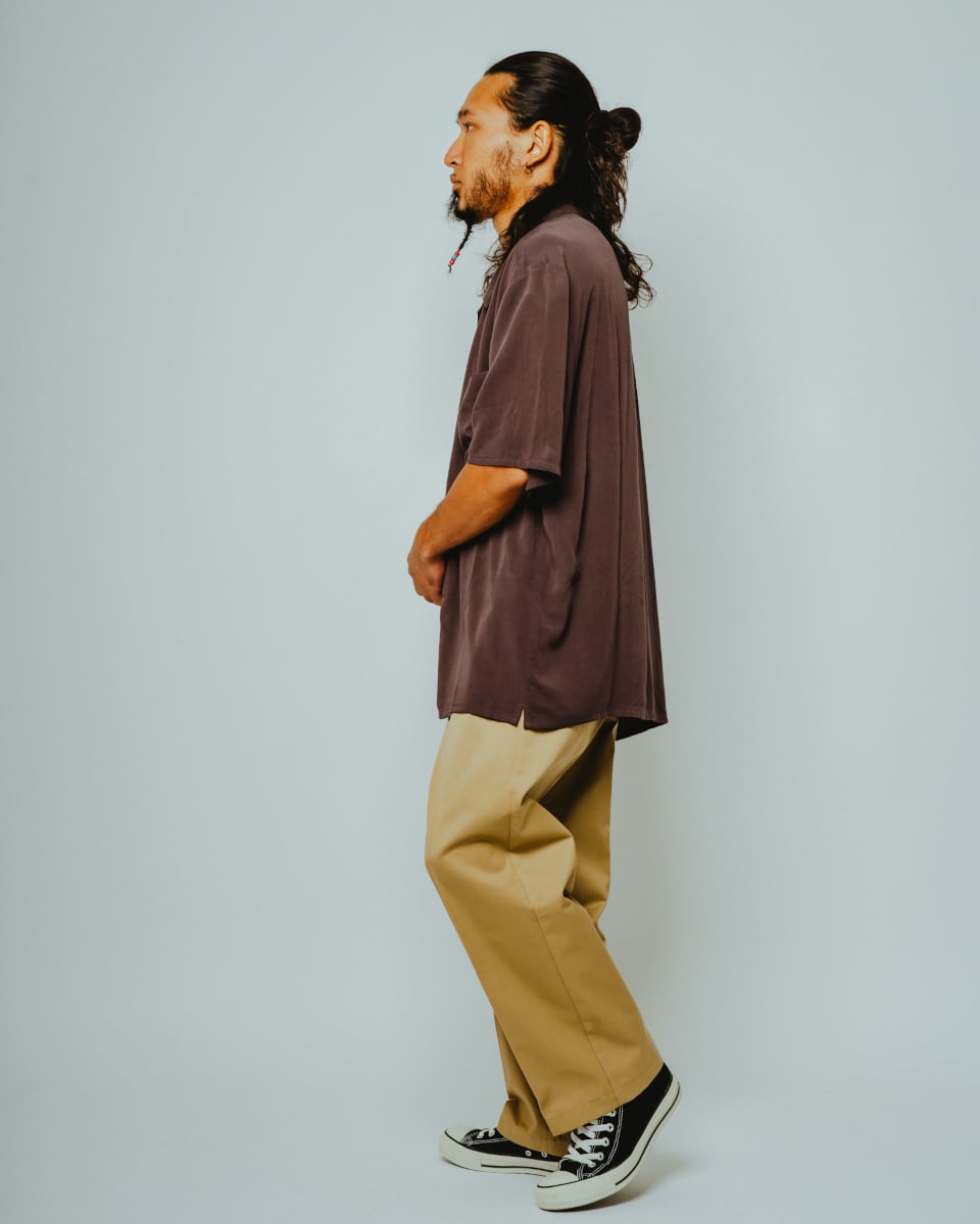 Rayon Aloha Open Slit S/S Shirt - 102625540 | 【BIG MIKE / ビッグ