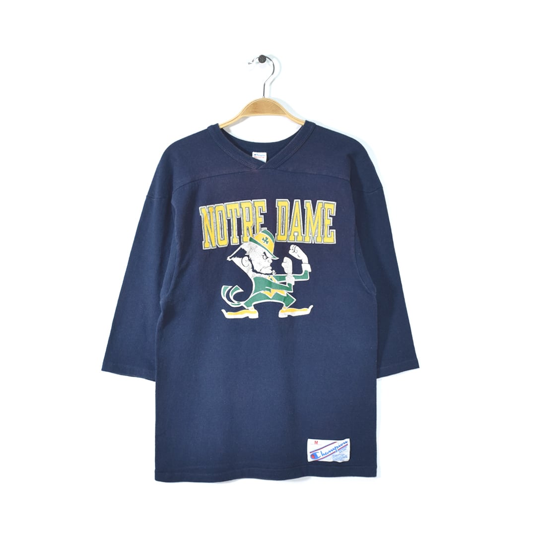 70s〜 バータグ フットボールシャツノートルダム ヴィンテージ  