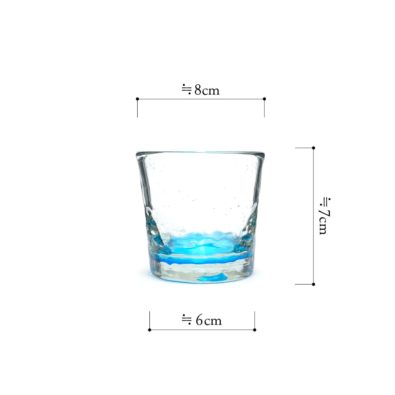 ガラス工房清天】底色ノーマル小 水色 [琉球ガラス] | 【琉球ガラス