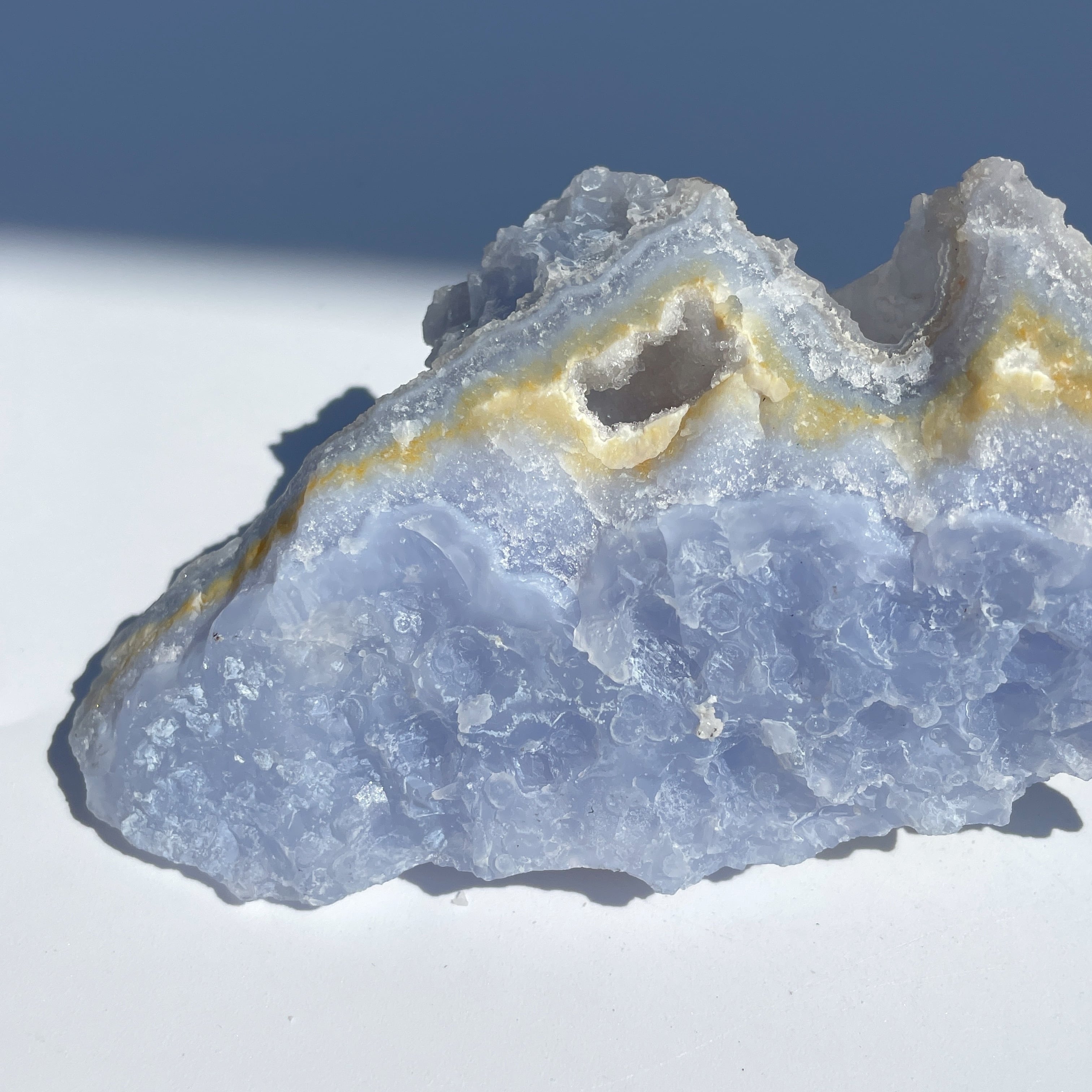 ブルーカルセドニー 原石34◇ Blue Chalcedony ◇天然石・鉱物
