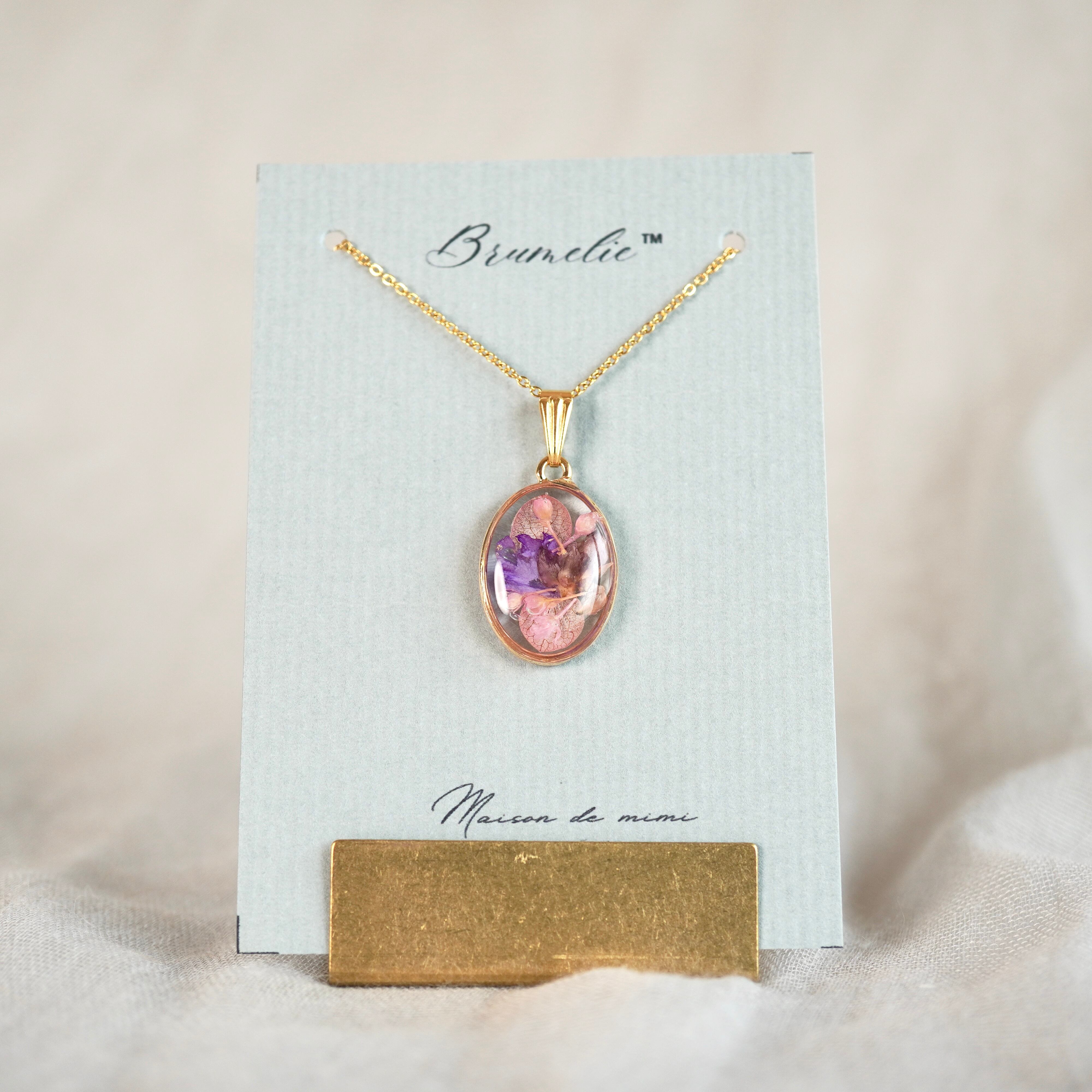 【Maison de mimi】 Brumelie™ |Fleur de l’équinoxe|秋の祈りを込めた花 ネックレス Maisondemimi メゾンドミミ Ateliermimi アトリエミミ