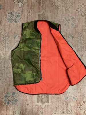 70s / Vintage ボロ / Reversible Camo Vest