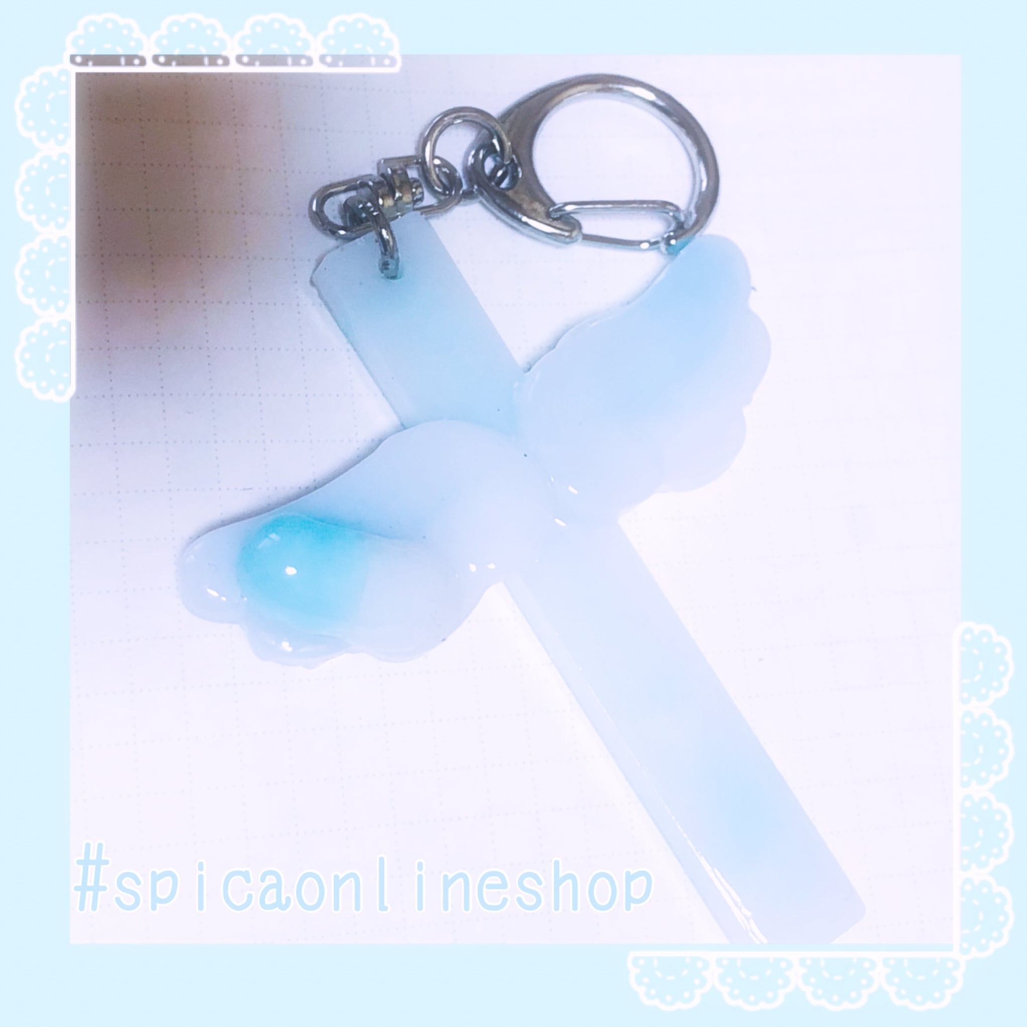 天使の十字架‪°ʚ✞ɞ°‬お薬カプセルつきキーホルダー/天使界隈/サブカル 