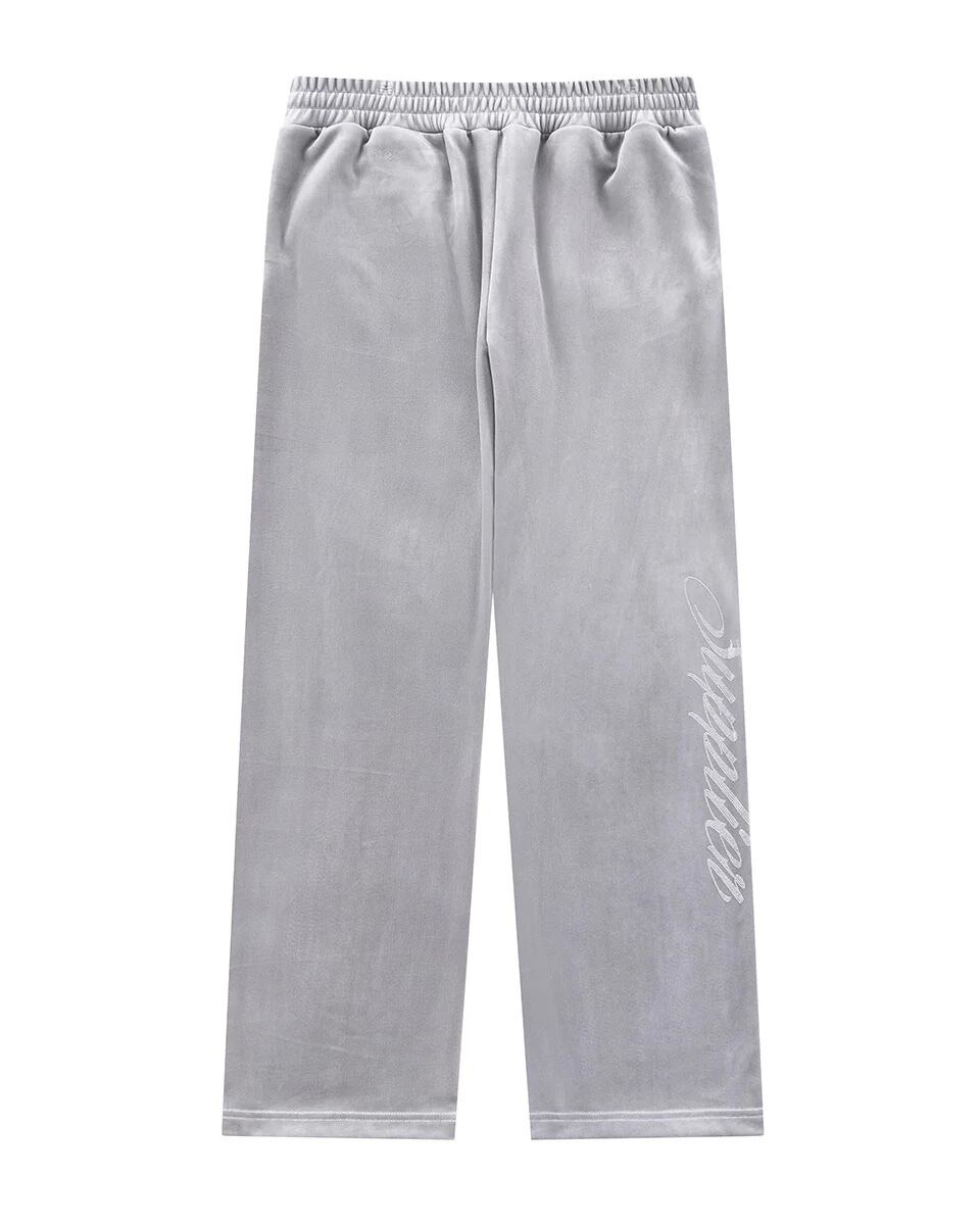 【supplier 】Rhinestone Velour Track Pants