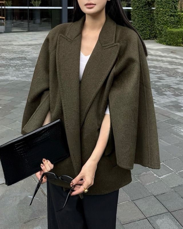 ラップケープコート　A25264