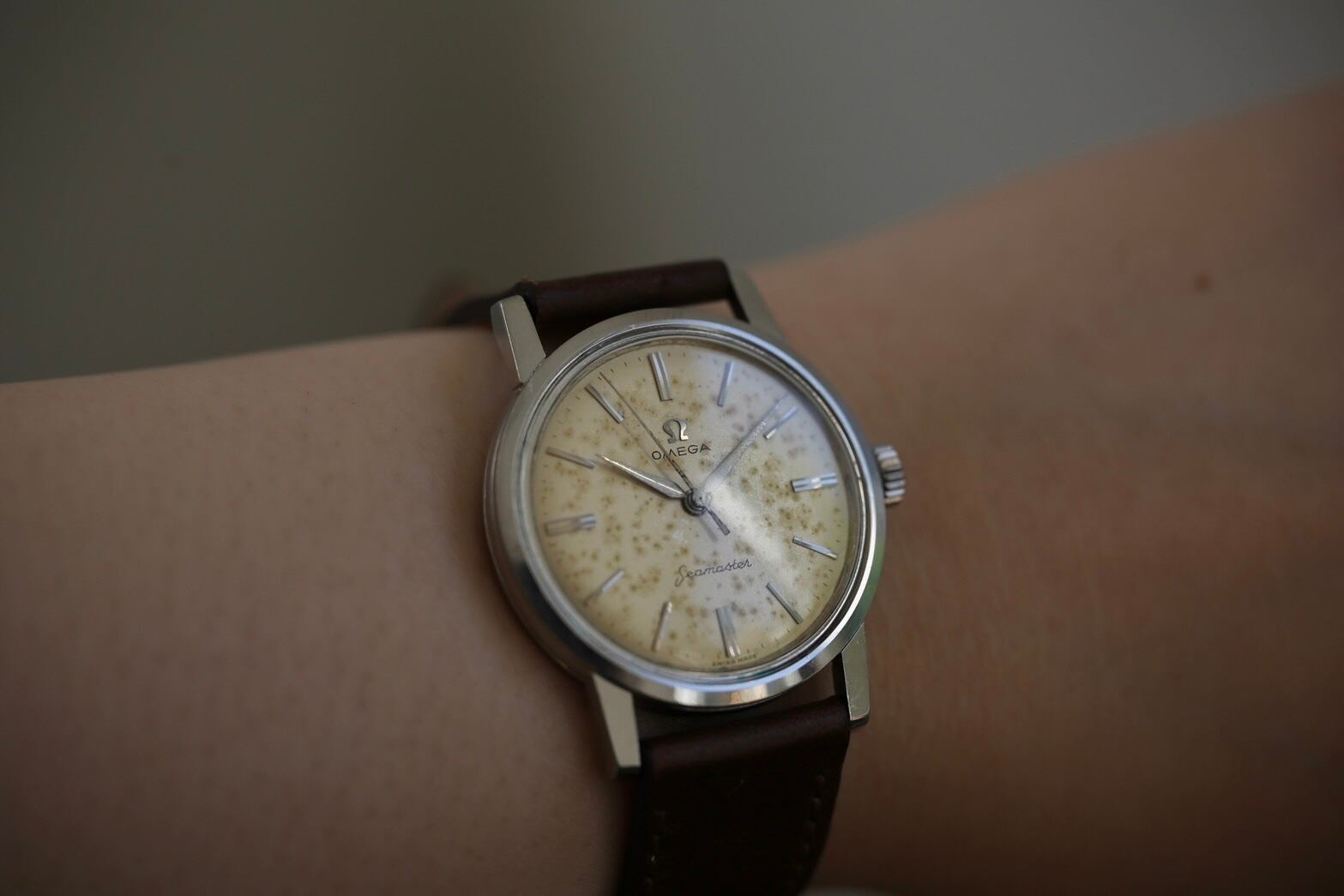 OMEGA】 1958年製 オメガ シーマスター ”ブラウンスポットエイジング 