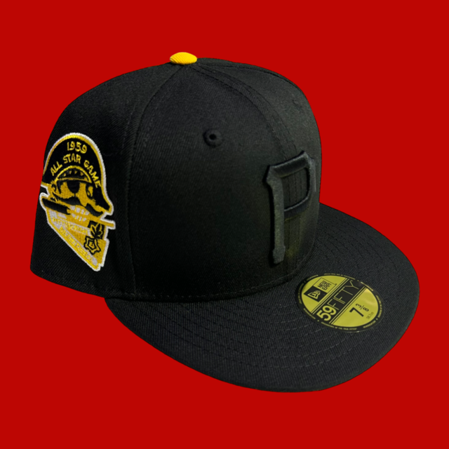 Pittsburgh Pirates 1959 All Star Game New Era 59Fifty Fitted / Black (Yellow Brim)