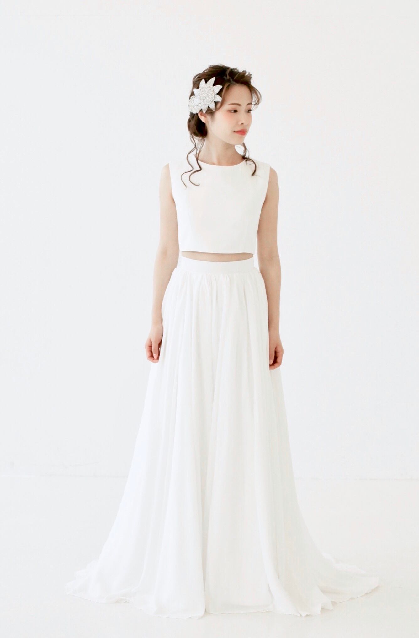 Champagne Bubble 欧米でかわいいと人気上昇 ツーピースのウェディングドレス Confetti Champagne Bubble 欧米でかわいいと人気上昇 ツーピースのウェディングドレス Confetti