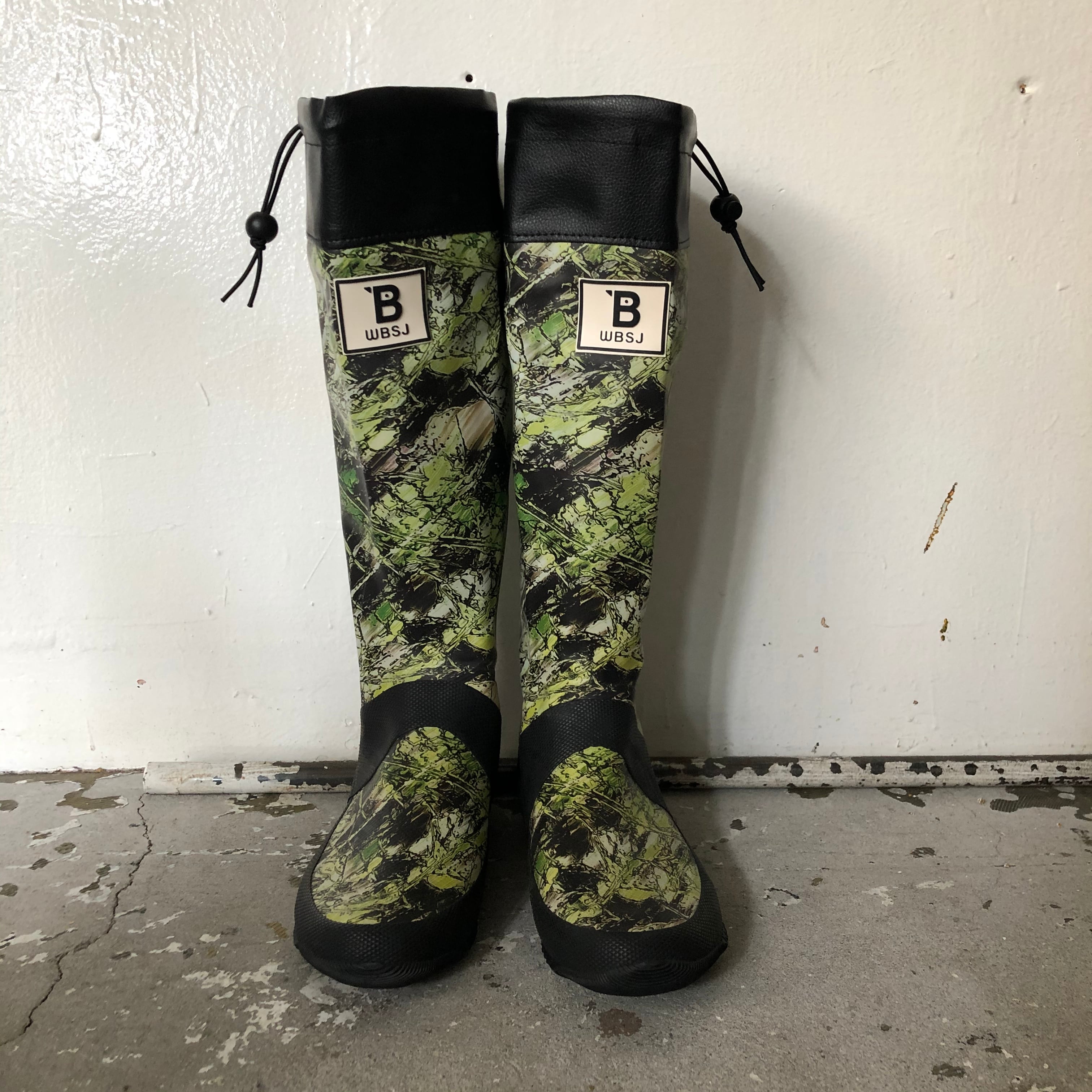 野鳥の会 : バードウォッチング長靴 Color : カモフラージュ柄