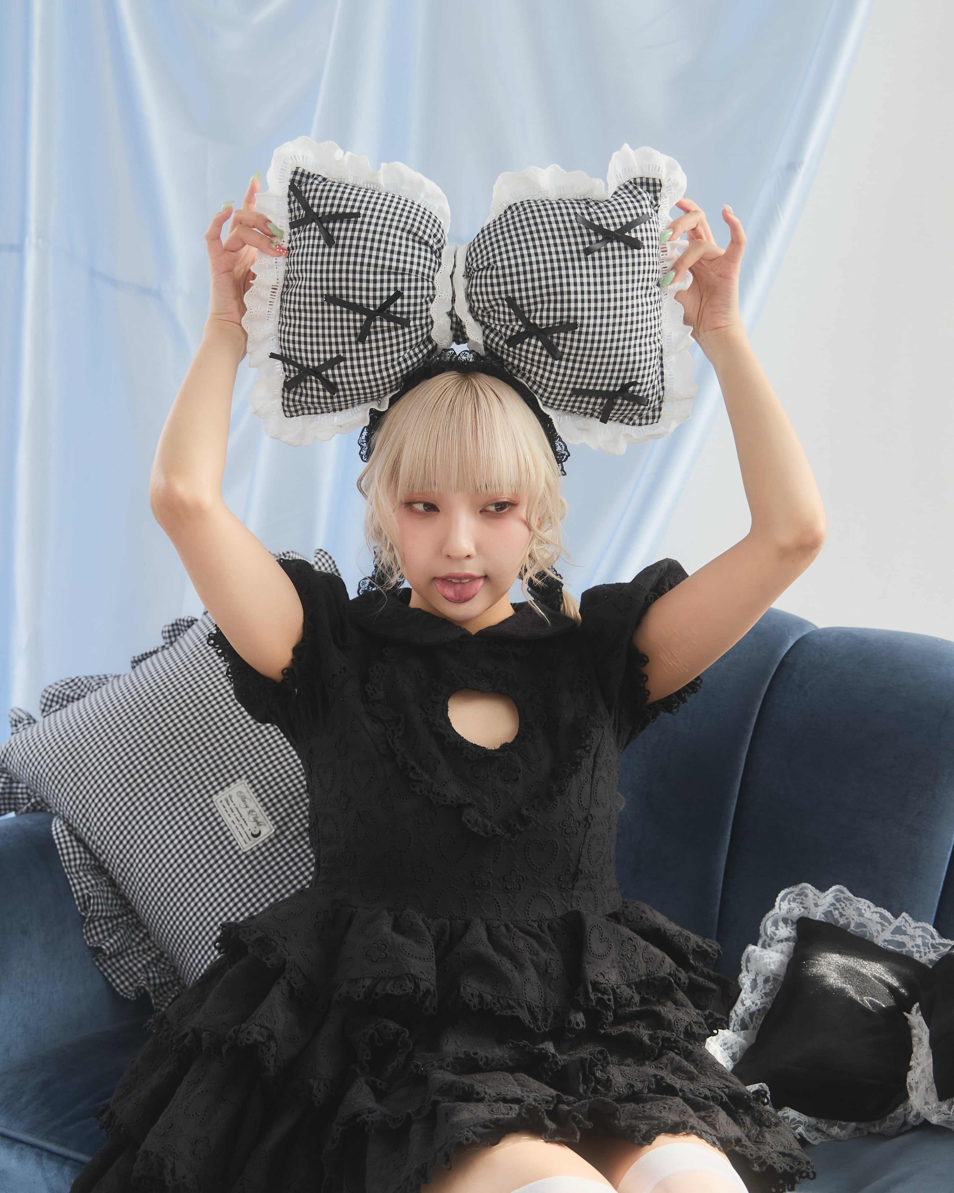 Starry⭐︎コットンレースミニドレス | lilLilly official webstore