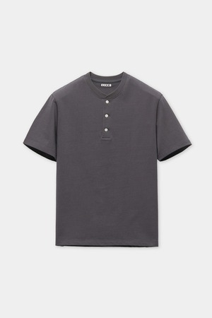 [COOR] Regular Fit Henley T-Shirt (Dark Grey) 正規品 韓国ブランド 韓国通販 韓国代行 韓国ファッション クール クーア クアー COOR 日本 店舗