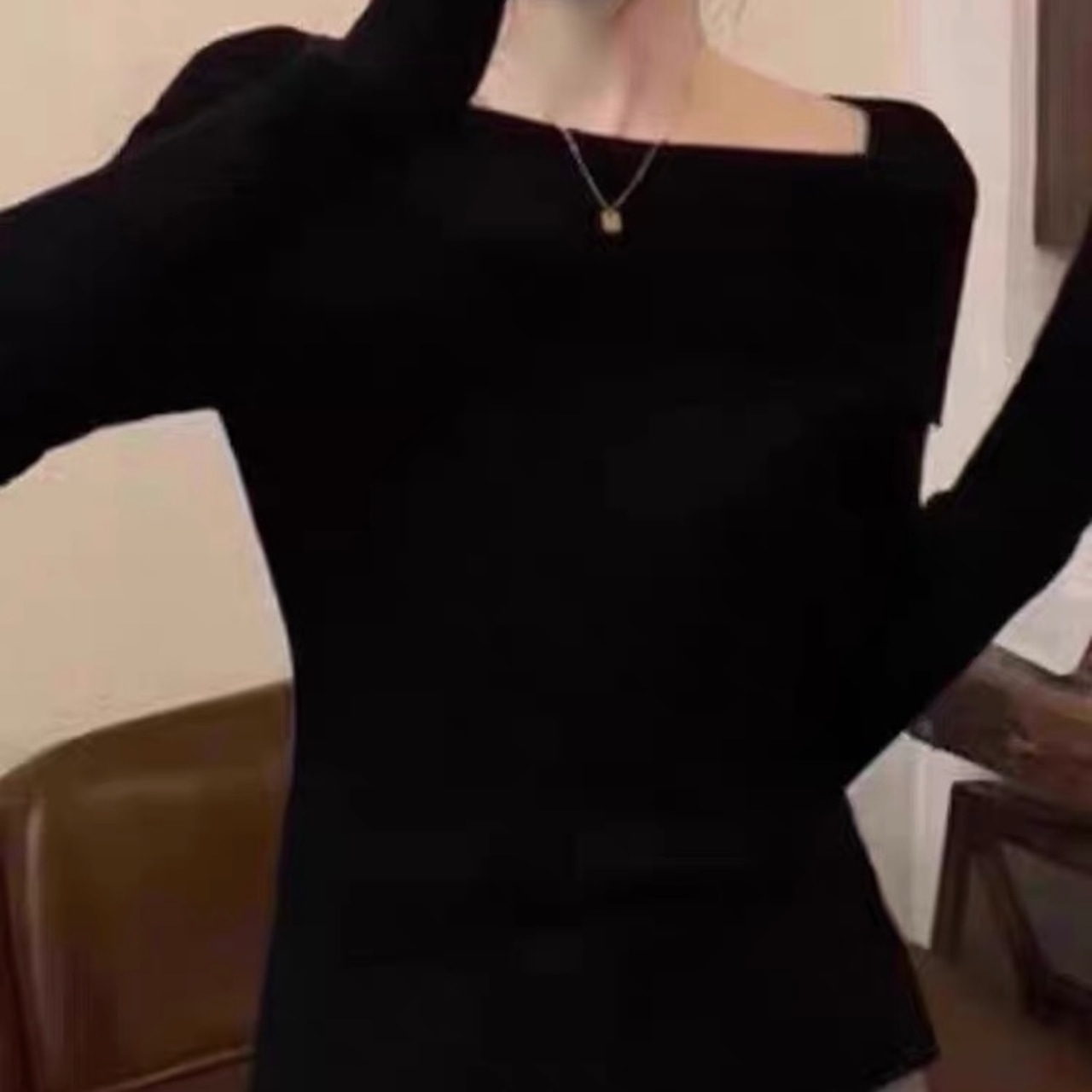 Slim-Fit Sweater Top