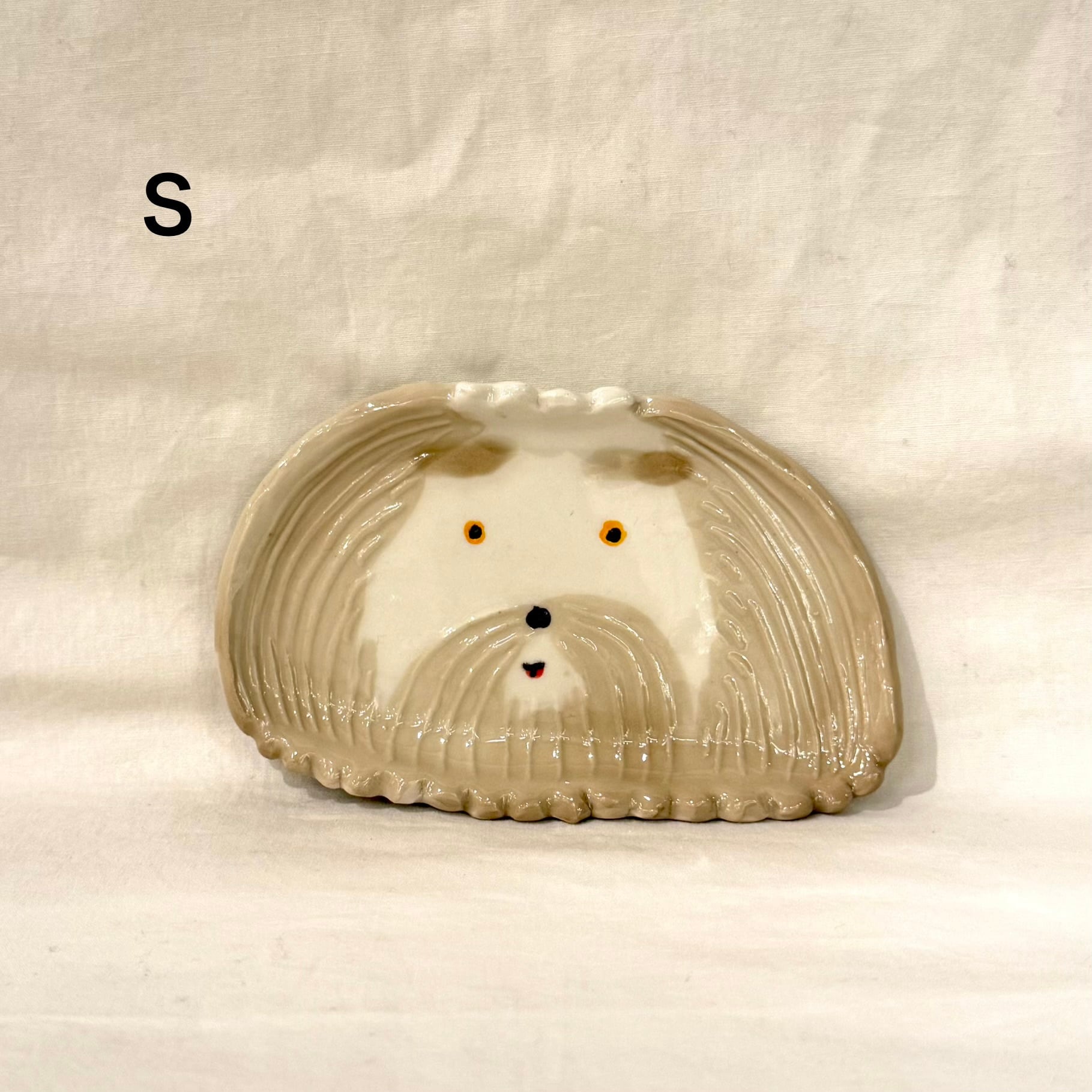 増田光　犬　皿 増田光 / 犬豆皿【S～U】 | cafe&books bibliotheque ONLINE STORE