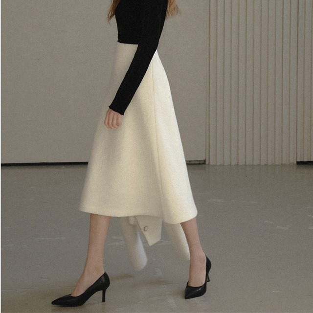 ハイウエストAラインスカート Me1630