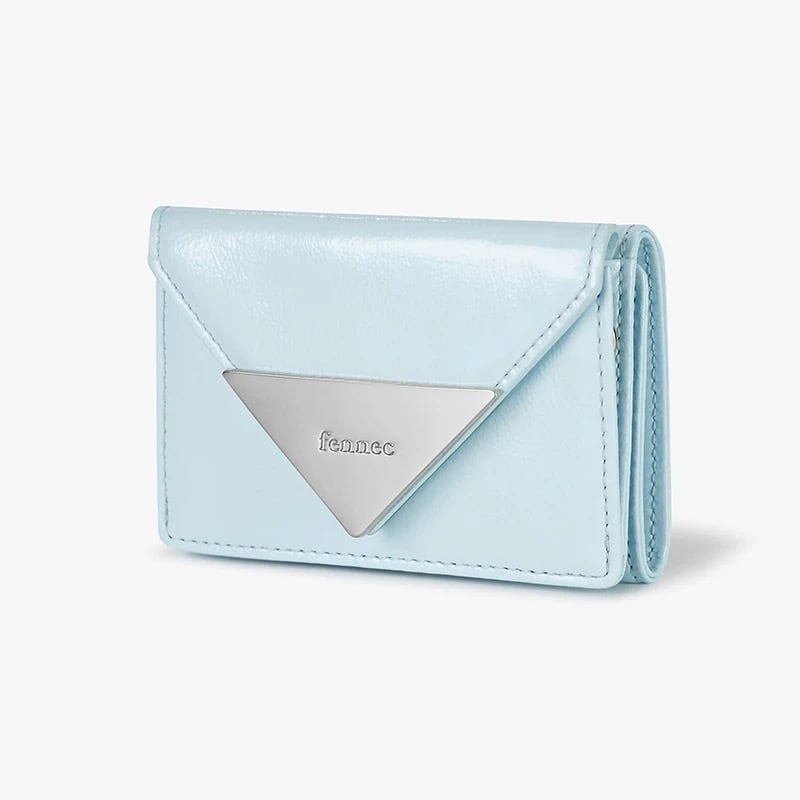 fennec】CRINKLE TRIANGLE TRIPLE WALLET | in the mist