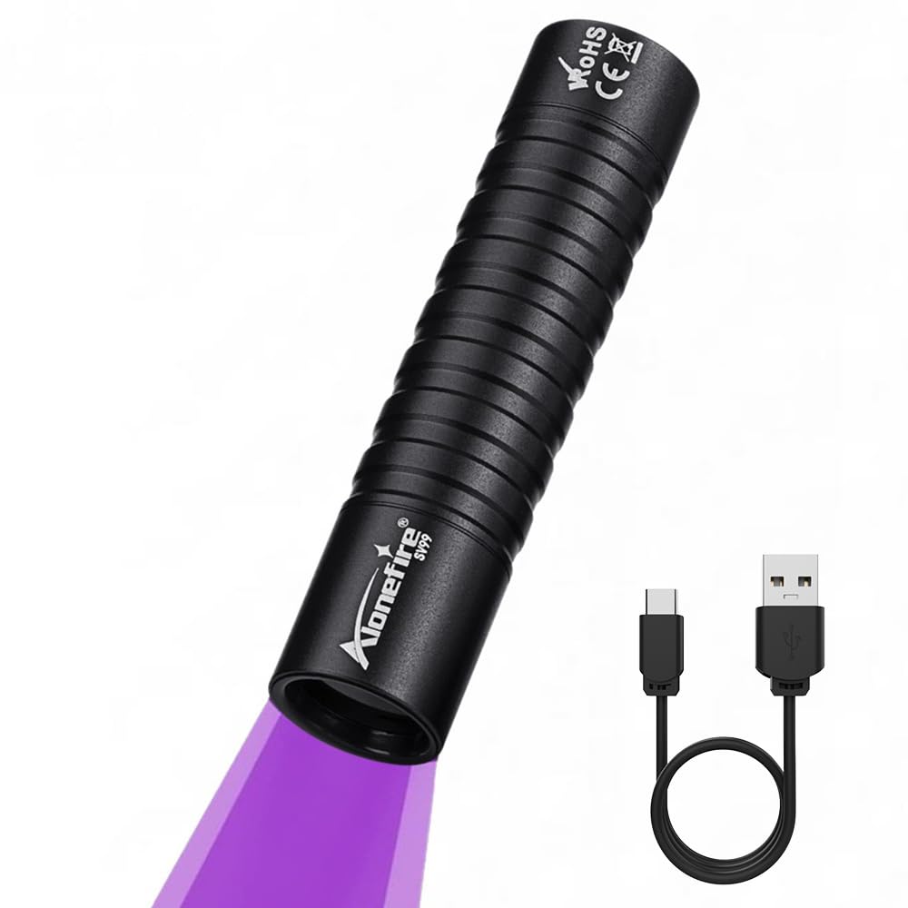 新着】Alonefire SV99 3W 紫外線 ブラックライト 強力 小型 UV LED