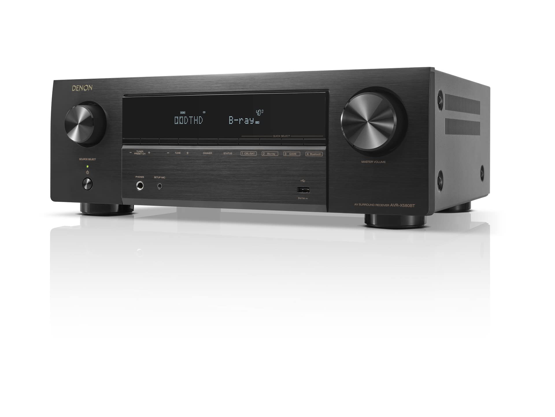 デノン Denon AVR-X580BT 5.2ch AVサラウンドレシーバー 8K Ultra HD