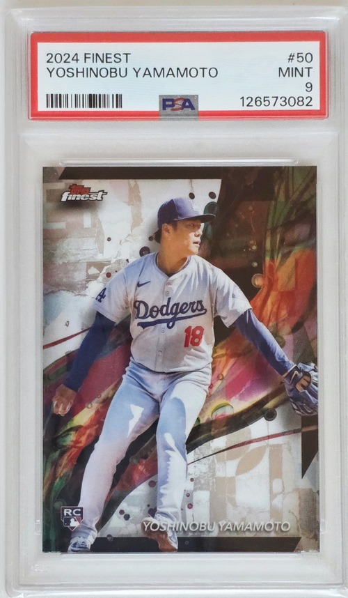 Yoshinobu Yamamoto |2024 Topps Finest |PSA Mint 9