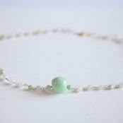 ナツメペンダントと翡翠眼鏡留めネックレスがアレンジ自在！トップ取り外し可能 A貨翡翠 jd_ne1147