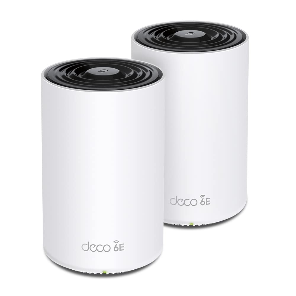 【在庫処分】TP-Link WiFi 6E ルーター tri band メッシュWi-Fiシステム 中継 スマートテレビ 対応 無線LAN 2.5Gbps スマートホーム AXE5400 (2402 + 2402 + 574Mbps) Deco XE75 Pro 2-pack