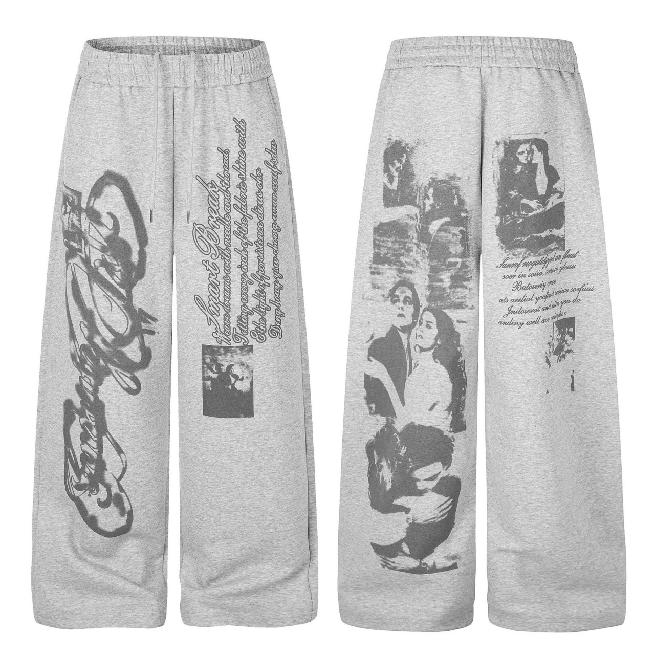 VINTAGE ストリート グラフィック スウェットパンツ P447