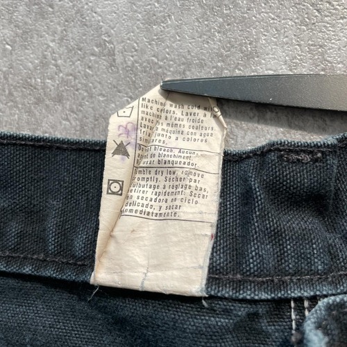 USA製 ブラック ダブルニー Carhartt B01BLK 29×30 詳細写真12