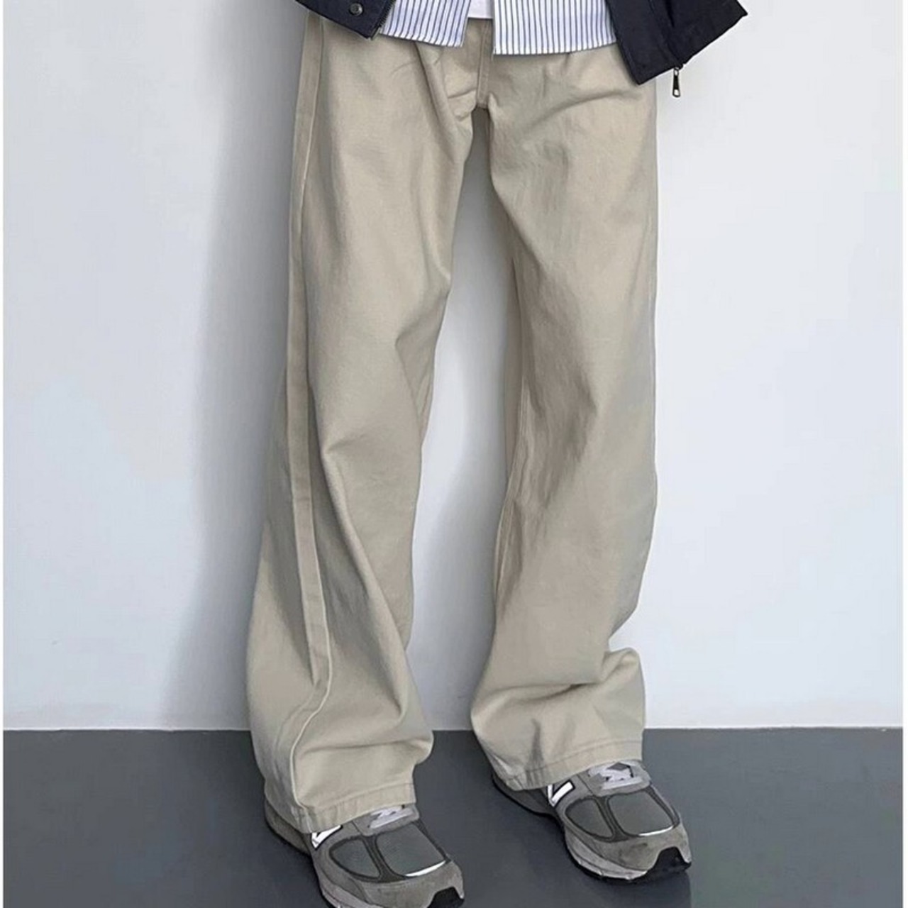 ウォッシュド ストレートパンツ af0090