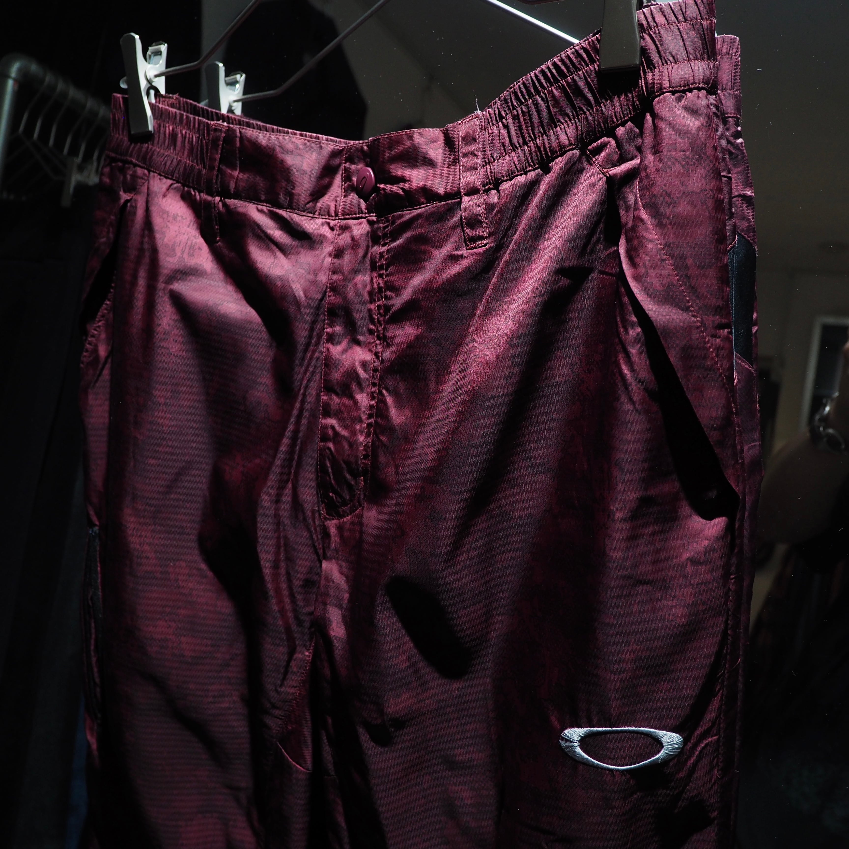 ” Oakley ” Digital camouflage gross pattern Design Technical Track pants