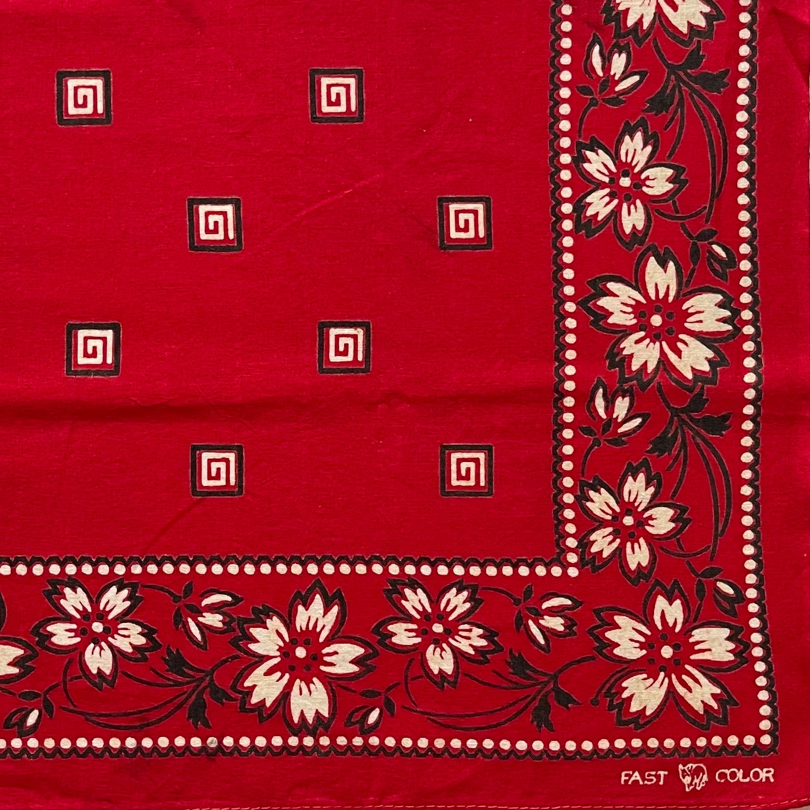 【Good!】40s Elephantbrand(エレファントブランド) ヴィンテージバンダナ