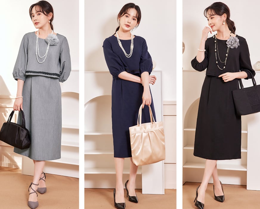 パーティードレス】 大きいサイズ 結婚式 セットアップ 黒