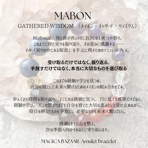 10/12まで国内便✬【MABON Amulet bracelet】GATHERED WISDOM （メイボン・ギャザード・ウィズダム）