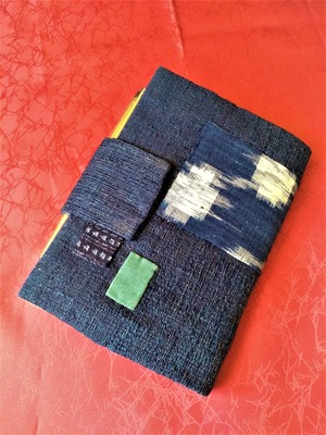 着物地手縫い手帳カバー(A6、文庫本サイズ)