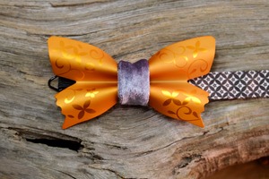 Metal Butterfly "Frosted" ~Mandarin Orange~