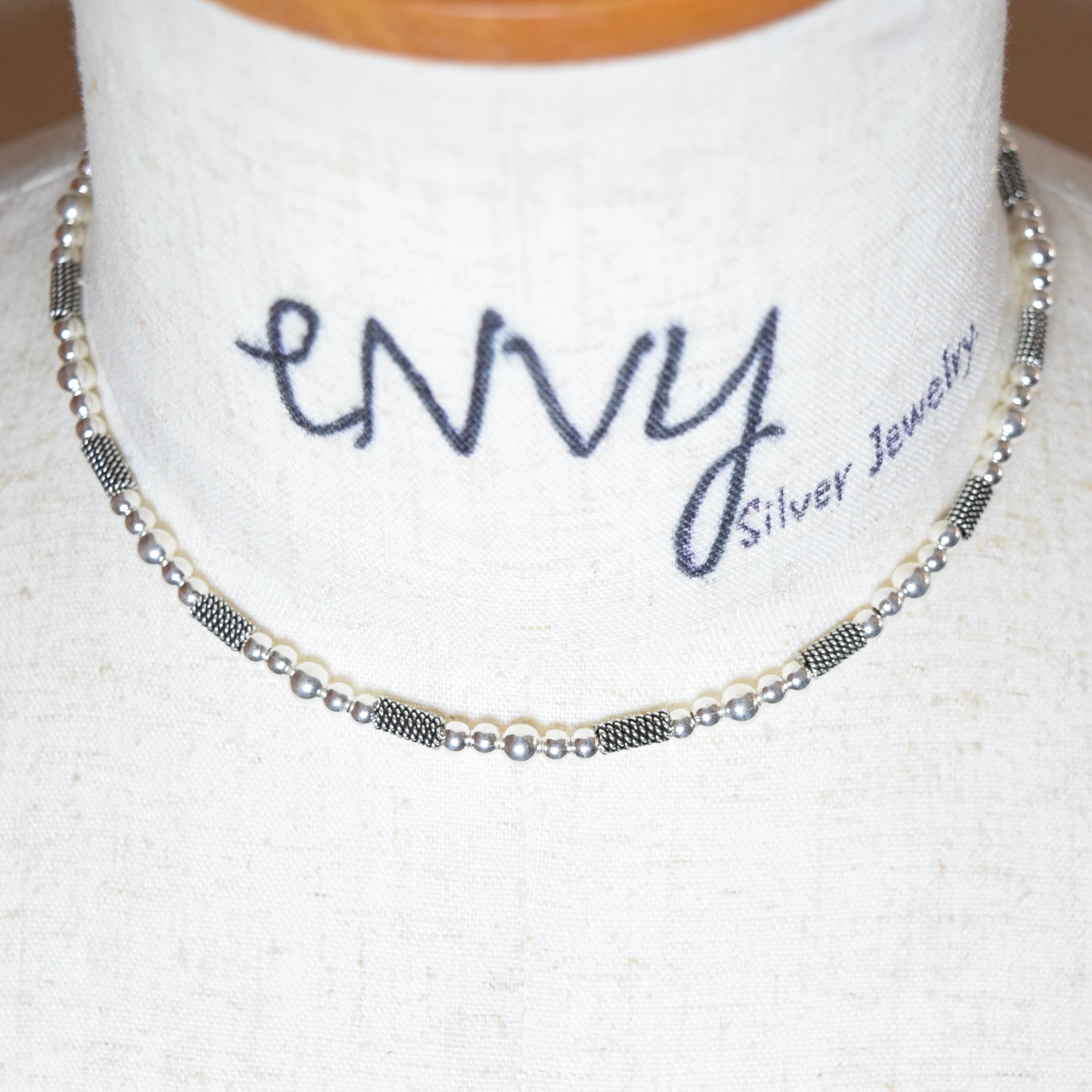 シルバー925 silver シルバーボールデザインネックレス/ブレスレット/軽研磨仕上げ