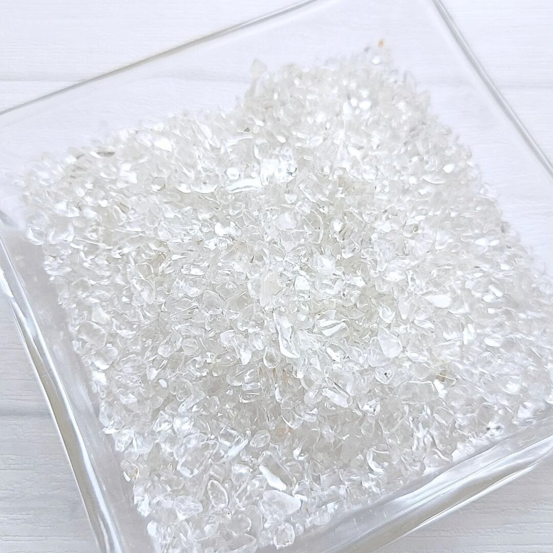 アーカンソー水晶 さらさら極小タイプ (30g) クォーツ 天然石さざれ石 穴無しチップ